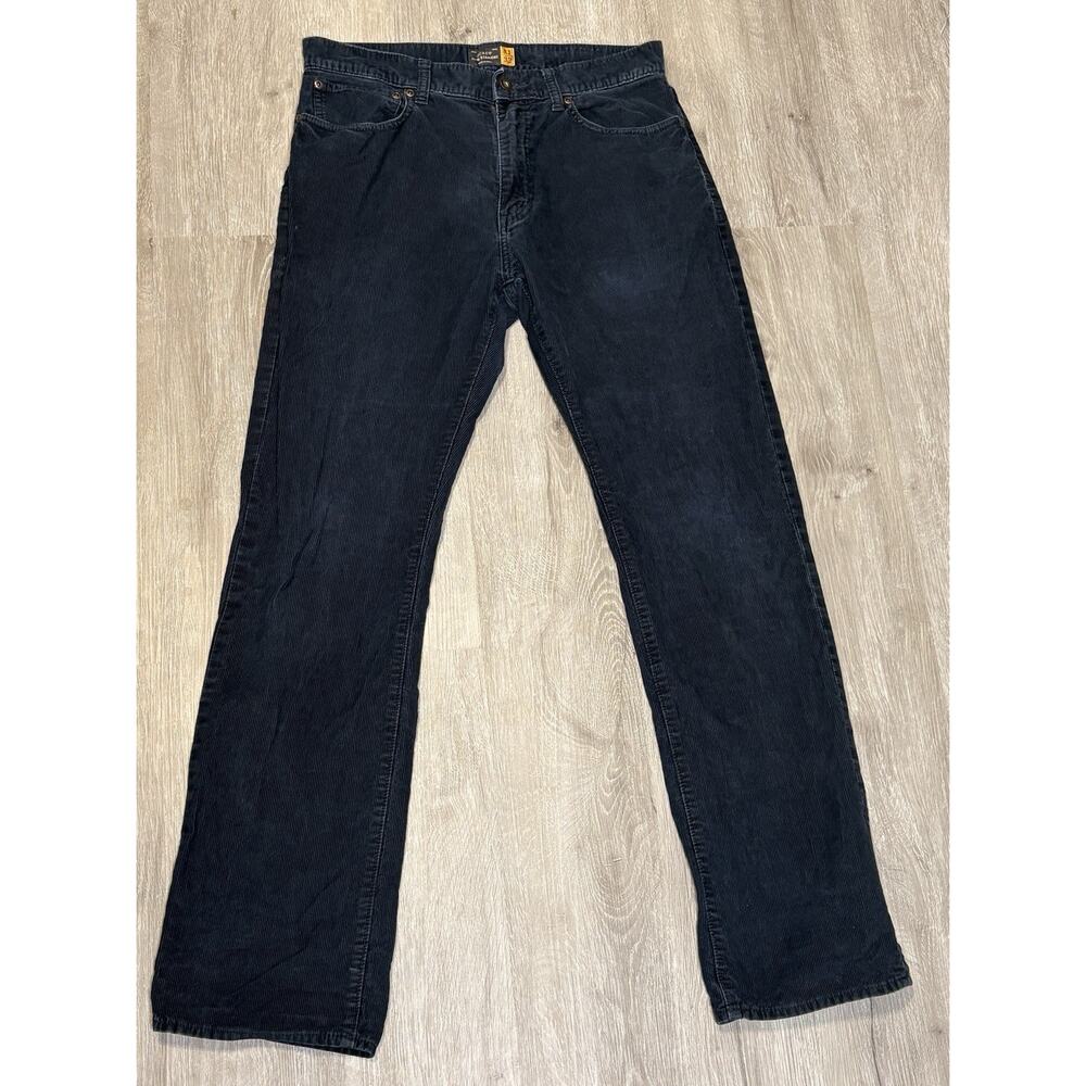 J.Crew Men's Slim Straight Corduroy Pants‎ Navy Blue Size 31x32 EUC